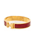 Click H PM Bracelet Enamel Gold and Red