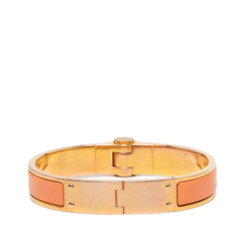 Chanier M Bracelet Gold Plated Orange