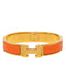 Click H Bracelet Gold Orange Enamel