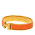 Click H Bracelet Gold Orange Enamel