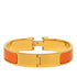 Click H Bracelet Gold Orange Enamel