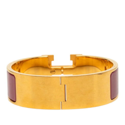 Clic Clac H Bracelet Enamel and Gold Mini