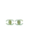 CC Logo Clip-On Earrings Gold-Tone Metal
