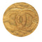CC Logo Round Brooch Metal