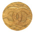 CC Logo Round Brooch Metal