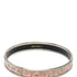 Bangle Enamel and Metal Mini Multicolor Silver Bracelet