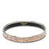 Bangle Enamel and Metal Mini Multicolor Silver Bracelet