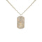 CC Logo Chain Pendant Necklace Silver-Tone Metal