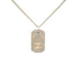CC Logo Chain Pendant Necklace Silver-Tone Metal