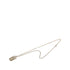 CC Logo Chain Pendant Necklace Silver-Tone Metal