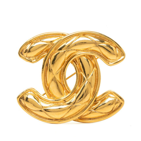 CC Logo Brooch Metal