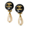CC Logo Clip-On Earrings Metal Gold-Tone Metal