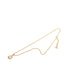 Double Circle Pendant Necklace Gold