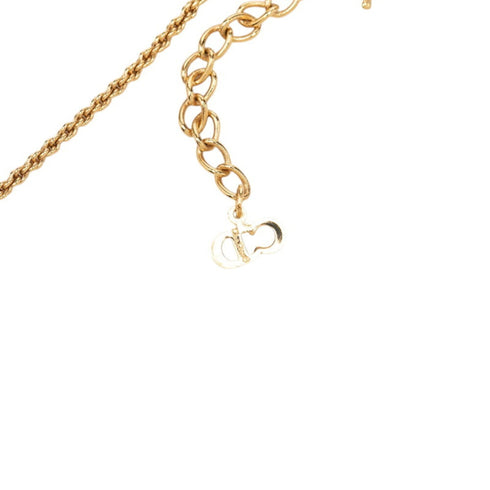 Double Circle Pendant Necklace Gold
