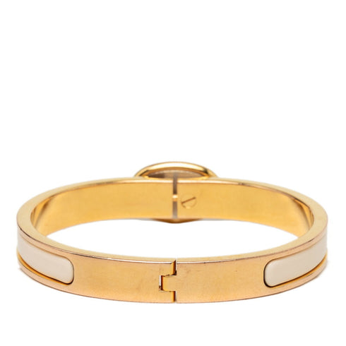 Mini Click Chaine D'Ancre Bracelet Pink Gold Cream and Ivory Plated