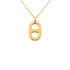 Chaine d'Ancre Iliad Pendant Necklace Gold Plated Pink Tones