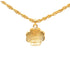 CC Logo Chain Clover Pendant Necklace Metal