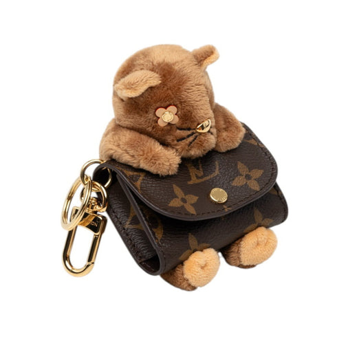 Bag Charm Brown Canvas Handbag Charm