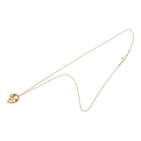 Elsa Peretti Double Teardrop Pendant Necklace 18K Yellow Gold 15.3mm