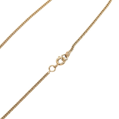 CC Logo Chain Pendant Necklace Gold-Tone Metal