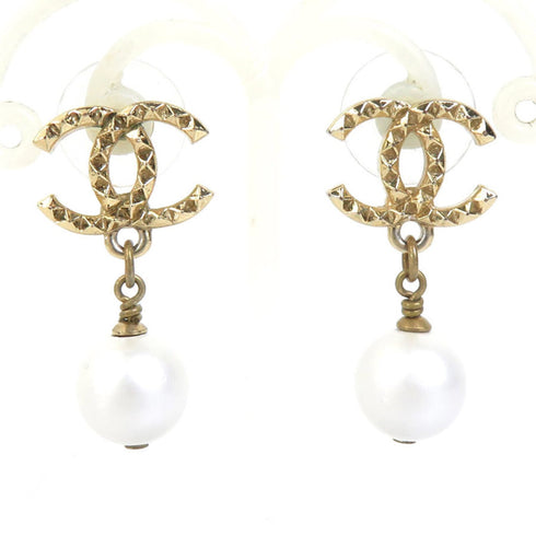 Pearl Earrings Artificial Pearl and Metal