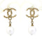 Pearl Earrings Artificial Pearl and Metal