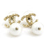 Pearl Earrings Artificial Pearl and Metal