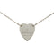 Heart Motif Pendant Necklace Sterling Silver