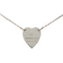 Heart Motif Pendant Necklace Sterling Silver