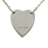 Heart Motif Pendant Necklace Sterling Silver