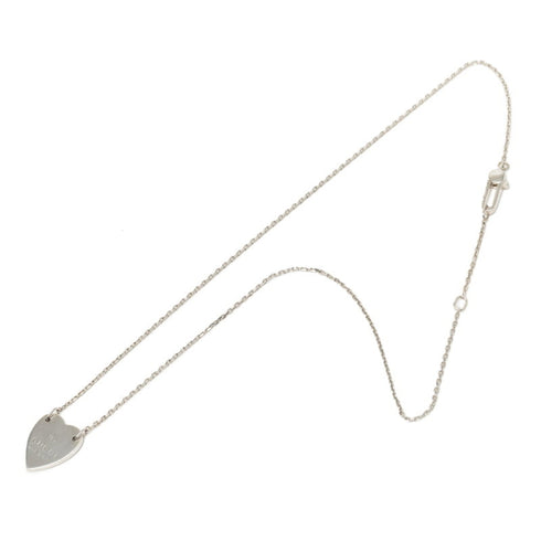 Heart Motif Pendant Necklace Sterling Silver