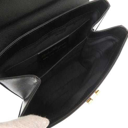 Gancini Convertible Top Handle Bag Leather Mini