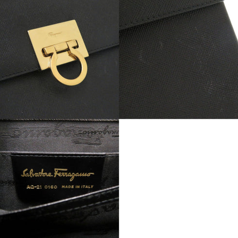 Gancini Convertible Top Handle Bag Leather Mini
