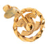CC Logo Round Clip-On Earrings Gold-Tone Metal