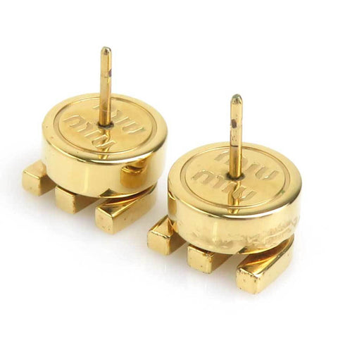Earrings Gold-Tone Metal