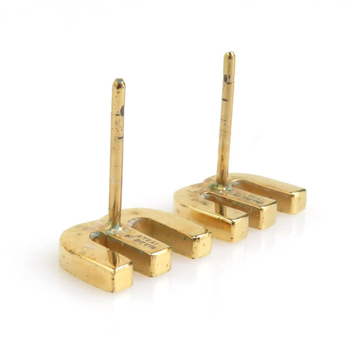 Earrings Gold-Tone Metal