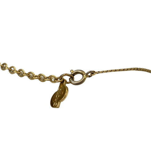 Vintage Chain Pendant Necklace Gold