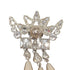 Brooch Sterling Silver with Rhinestone and Faux Pearl