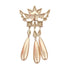 Brooch Sterling Silver with Rhinestone and Faux Pearl