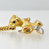 Bear and Airplane Pendant Necklace Metal