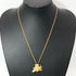 Bear and Airplane Pendant Necklace Metal