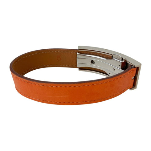 Puspus Buckle Bracelet Leather Orange