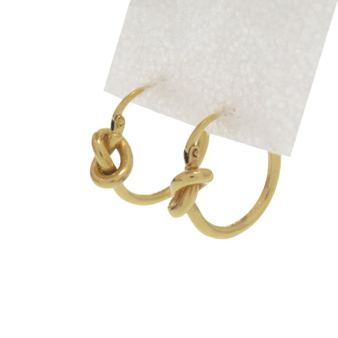 Earrings Hoop Gold-Tone Metal