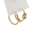 Earrings Hoop Gold-Tone Metal
