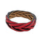 Red Leather Bangle Bracelet