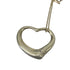 Open Heart Pendant Necklace Sterling Silver 30mm