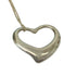Open Heart Pendant Necklace Sterling Silver 30mm