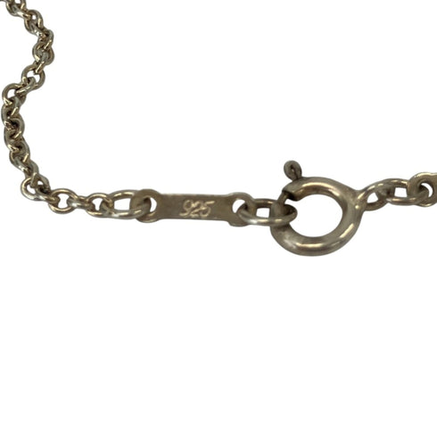 Open Heart Pendant Necklace Sterling Silver 30mm