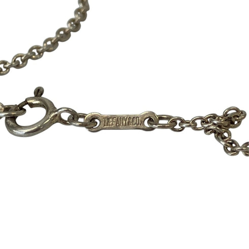Open Heart Pendant Necklace Sterling Silver 30mm