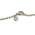 Ball Chain Oval Tag Pendant Necklace Sterling Silver